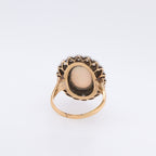14k Opal & Diamond Cocktail Ring