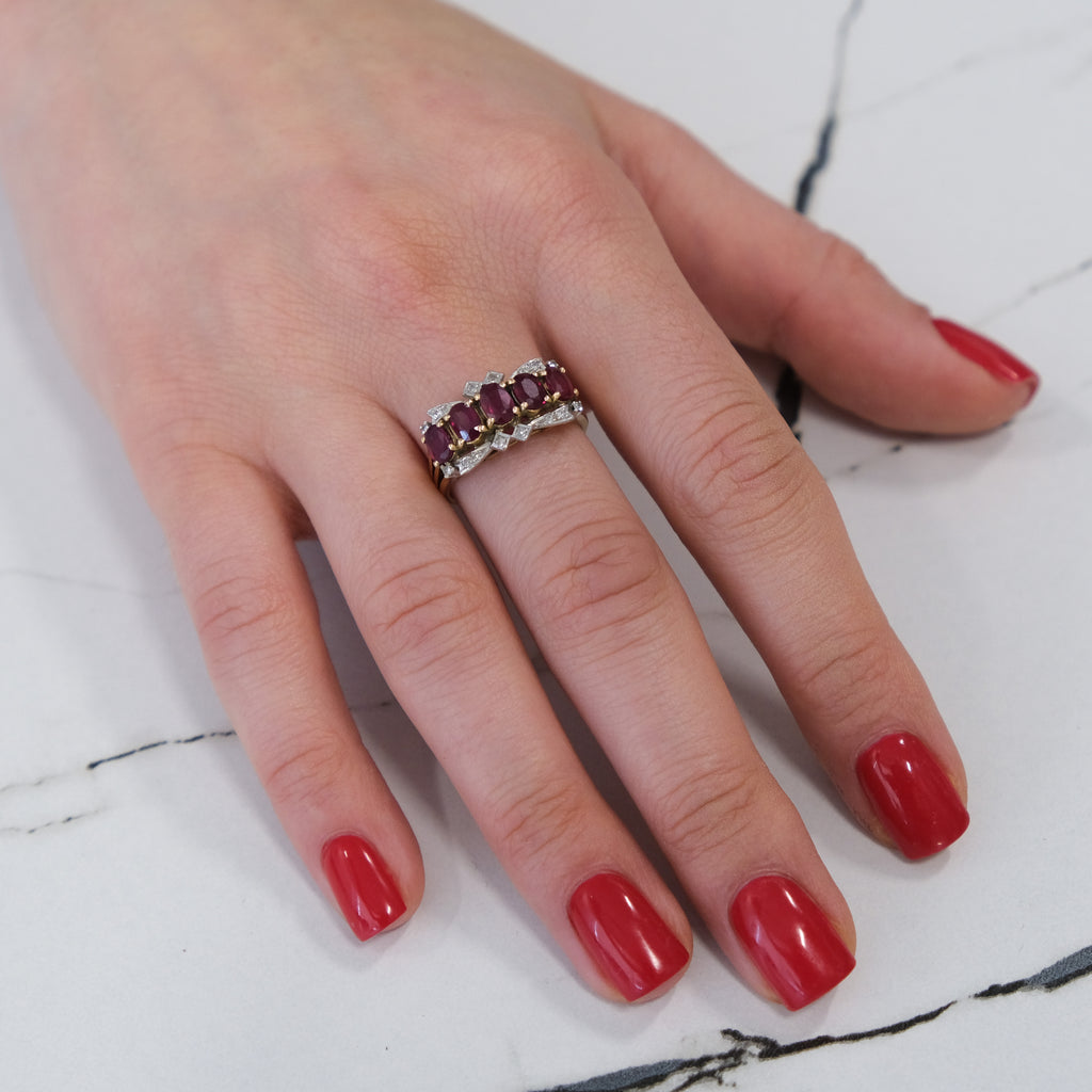 14k Ruby & Diamond Ring