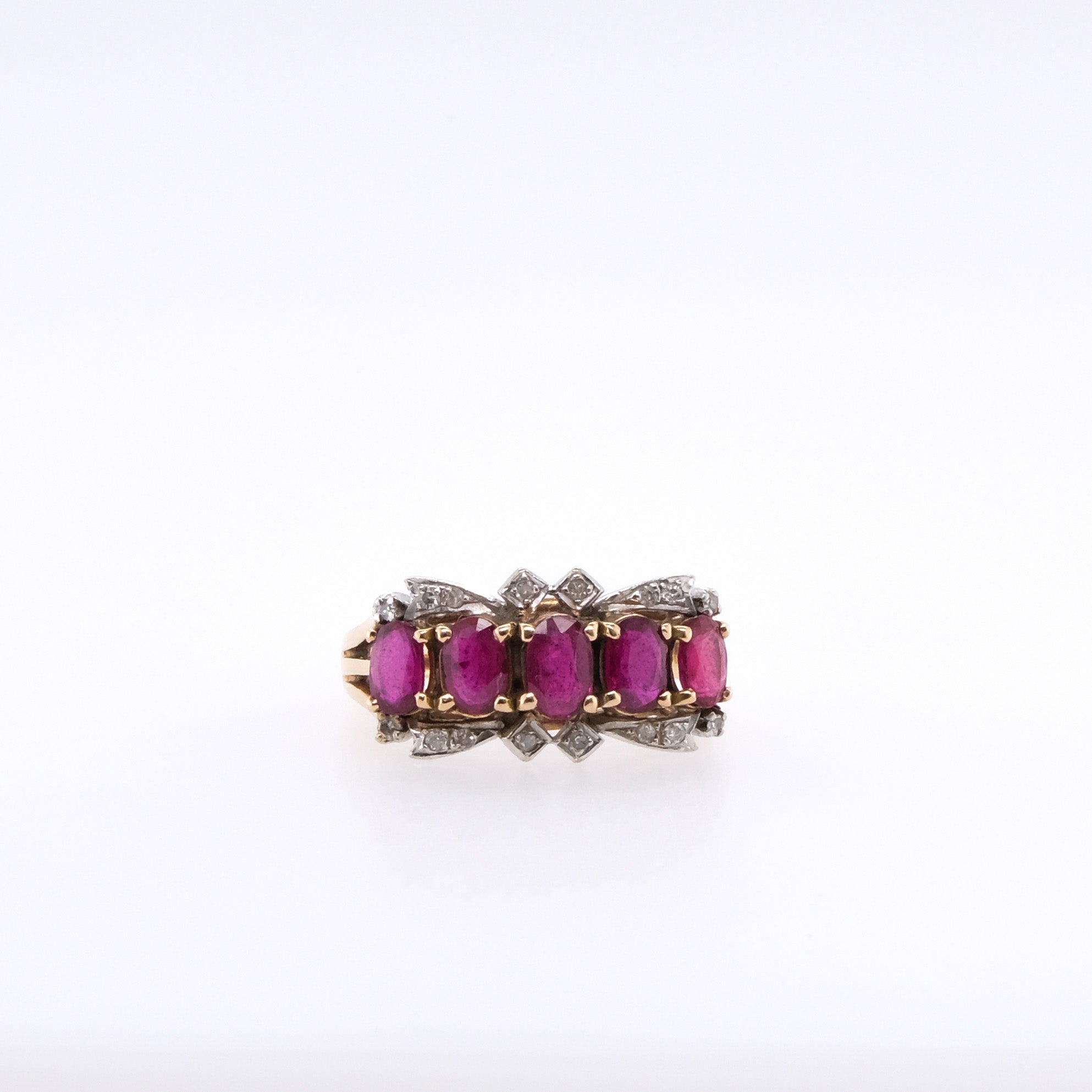 14k Ruby & Diamond Ring