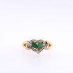 14k Emerald & Diamond Ring