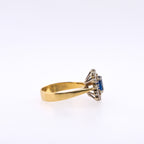 18k Sapphire & Diamond Ring