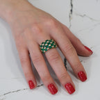 14k Emerald & Diamond Ring