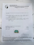 14k Emerald & Diamond Ring