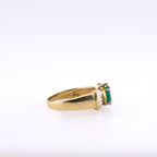 14k Emerald & Diamond Ring