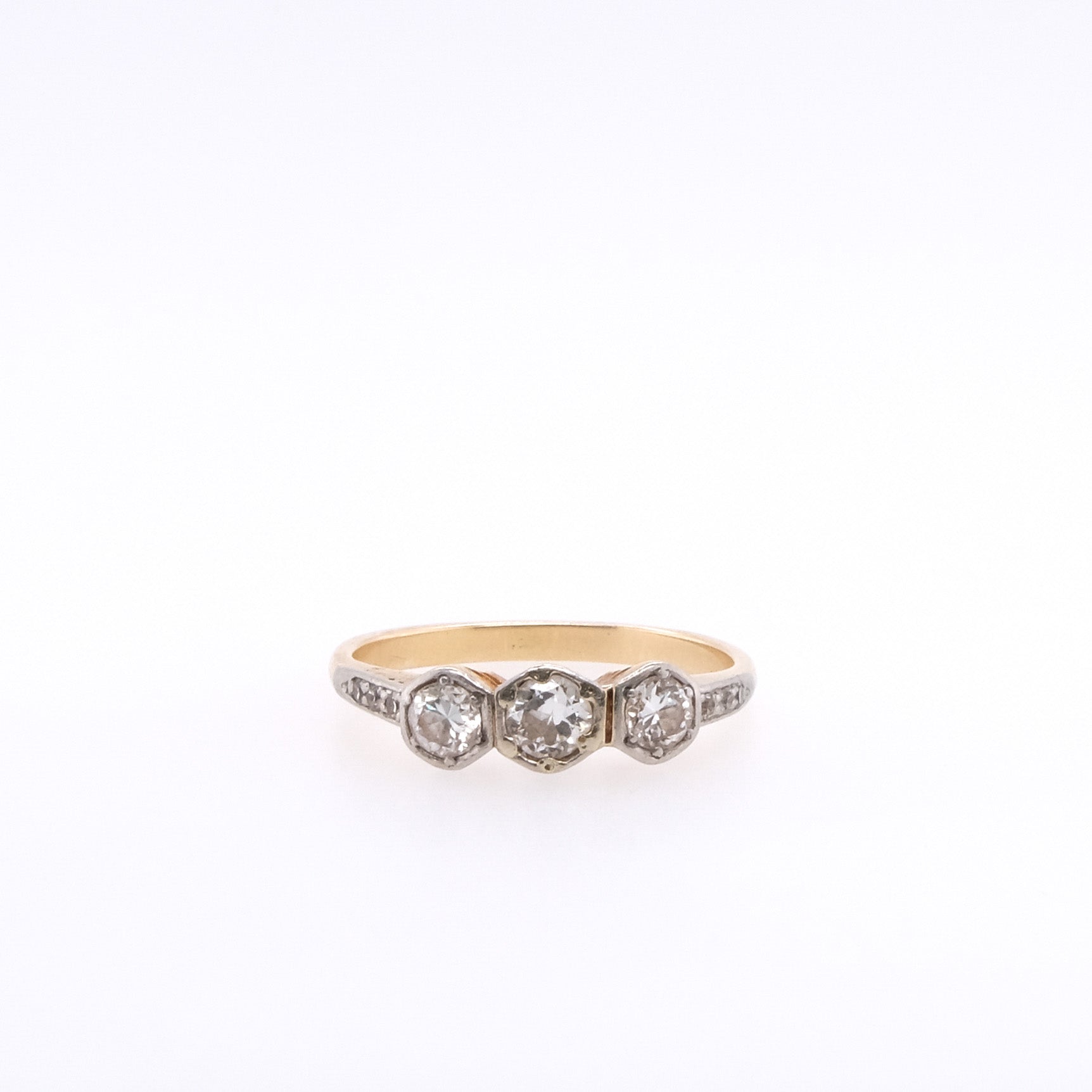 14k Old European Cut Diamond Ring
