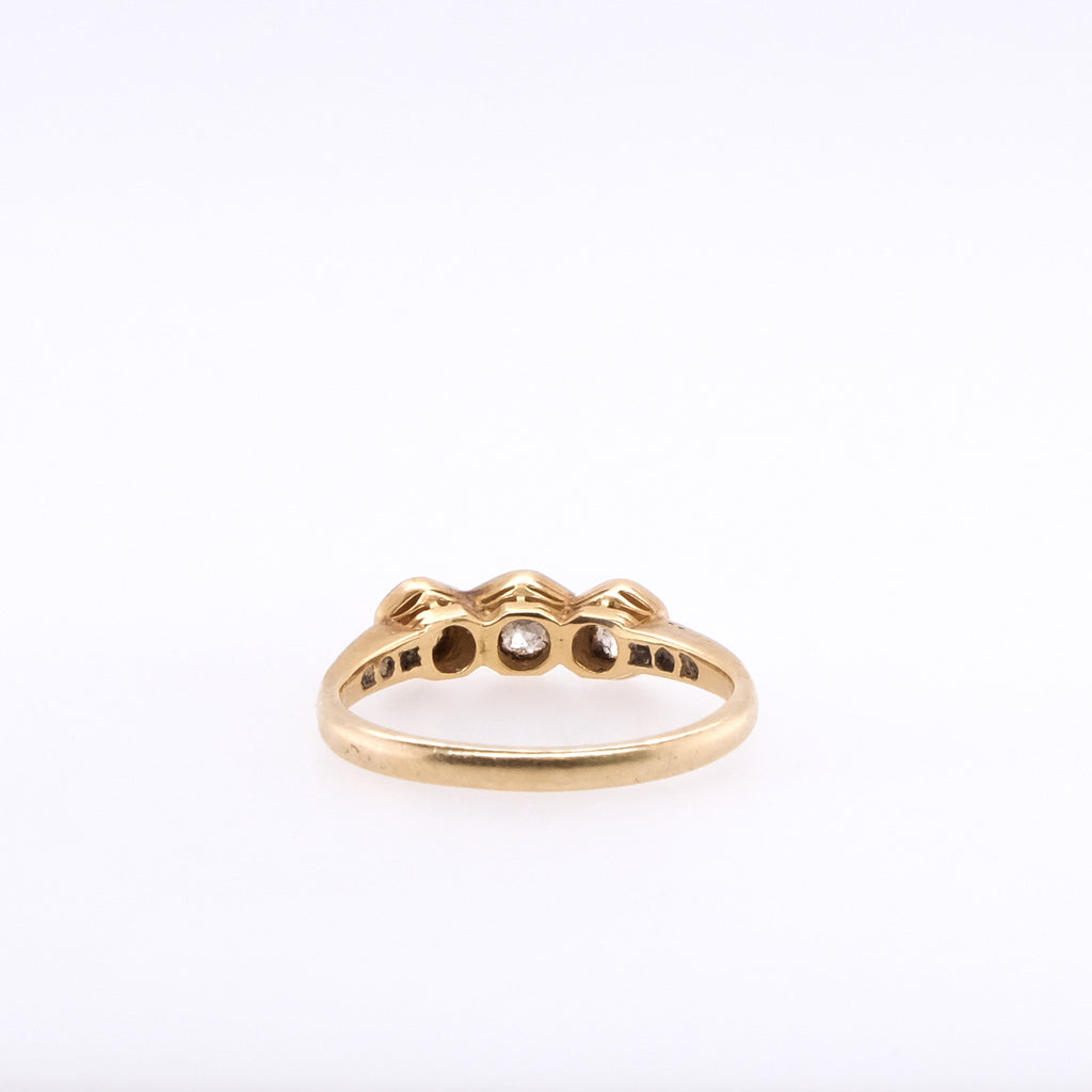 14k Old European Cut Diamond Ring