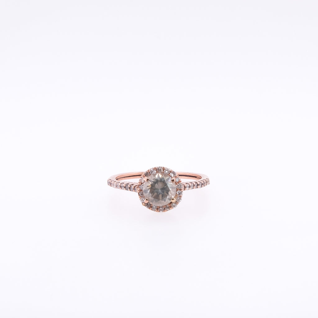 14k Rose Gold Fancy Brown Diamond Ring