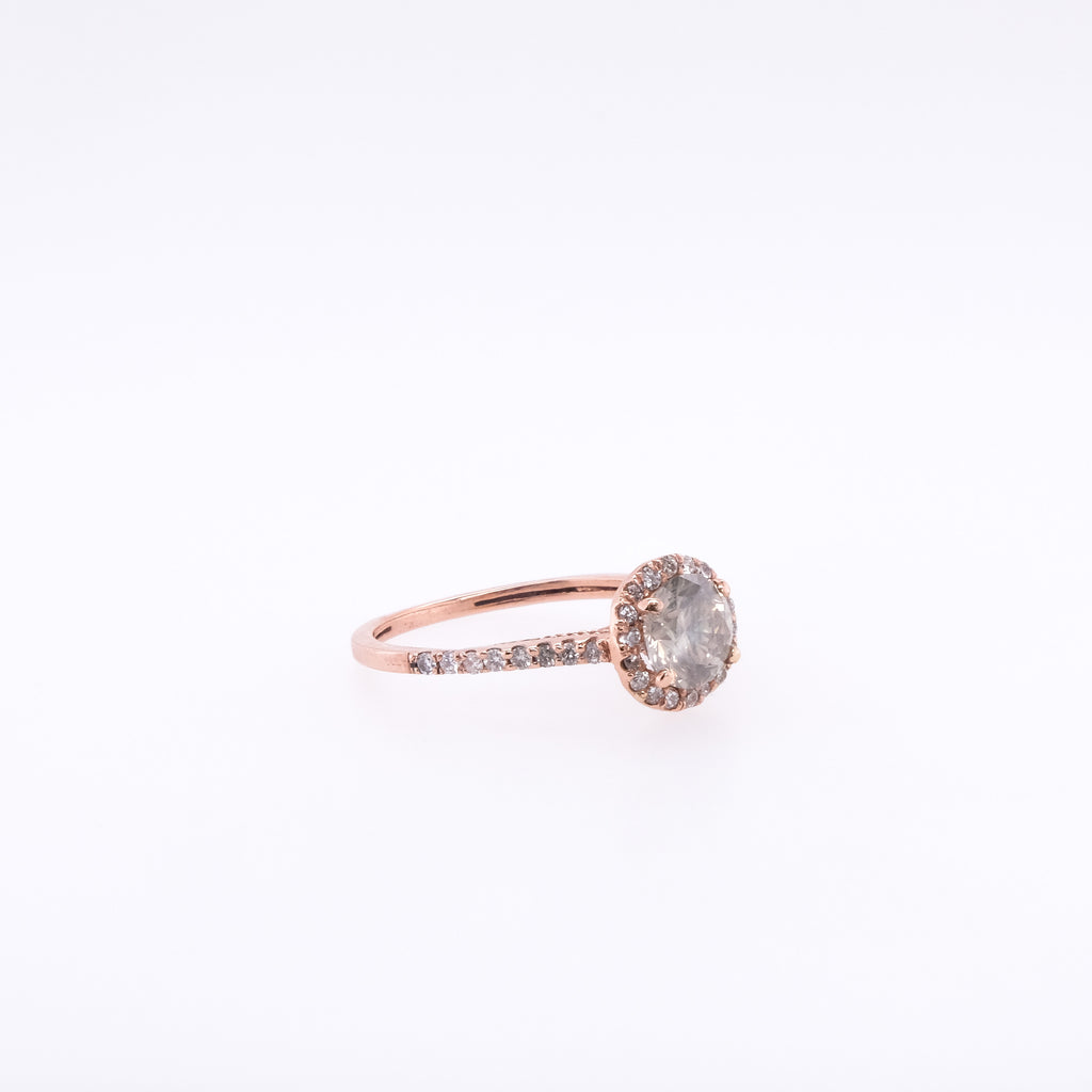 14k Rose Gold Fancy Brown Diamond Ring