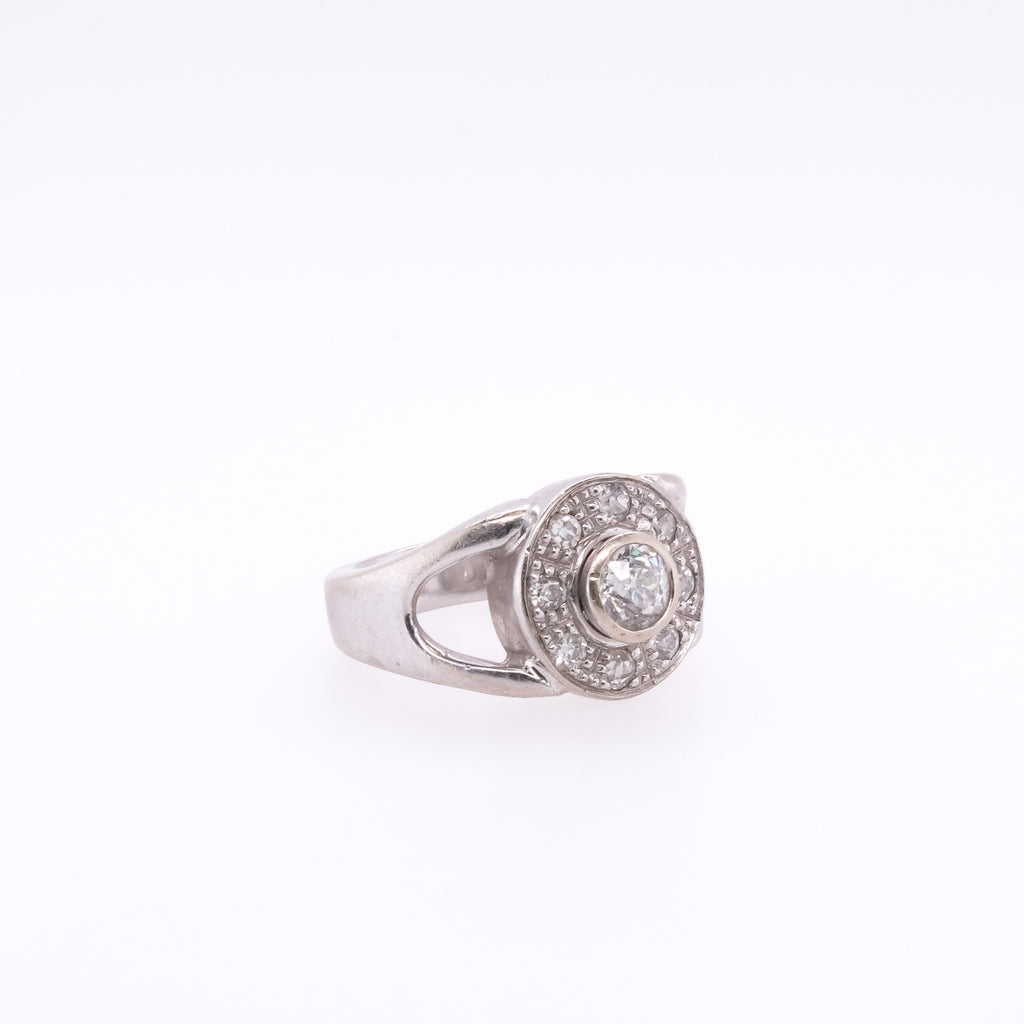 14k Old European Cut Diamond Ring