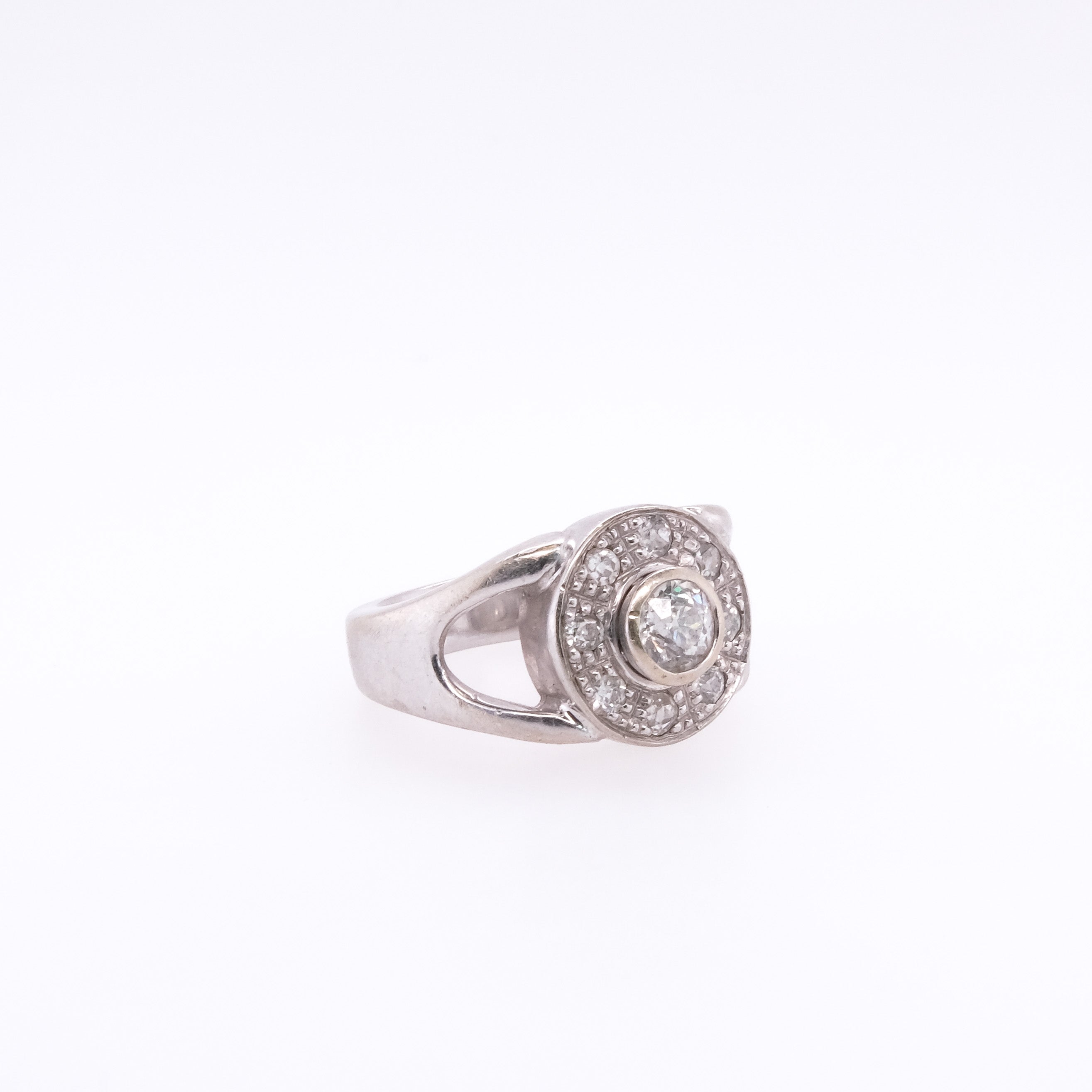 14k Old European Cut Diamond Ring