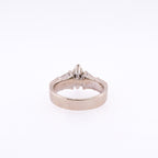 14k Marquise & Emerald Natural Diamond Ring
