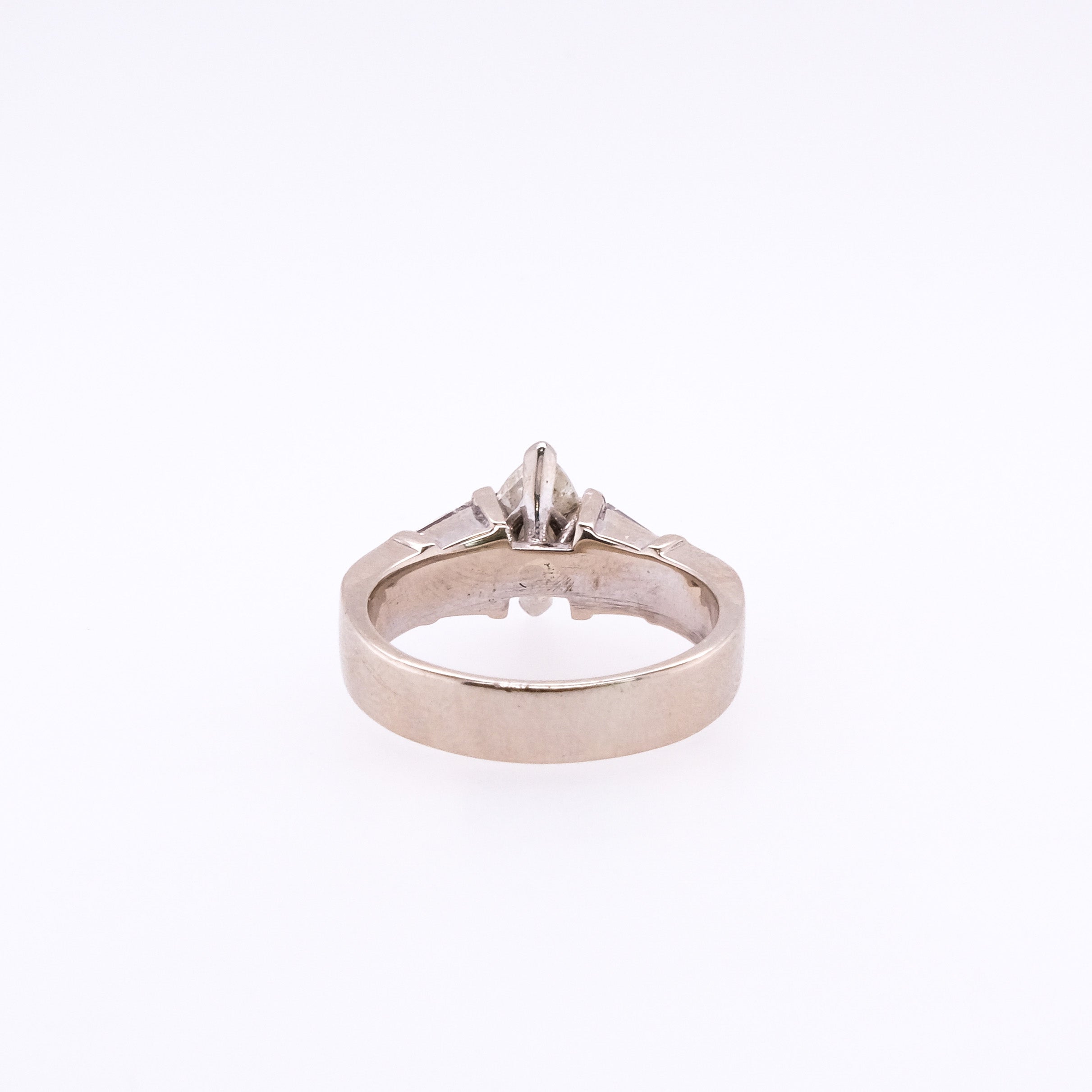 14k Marquise & Emerald Natural Diamond Ring