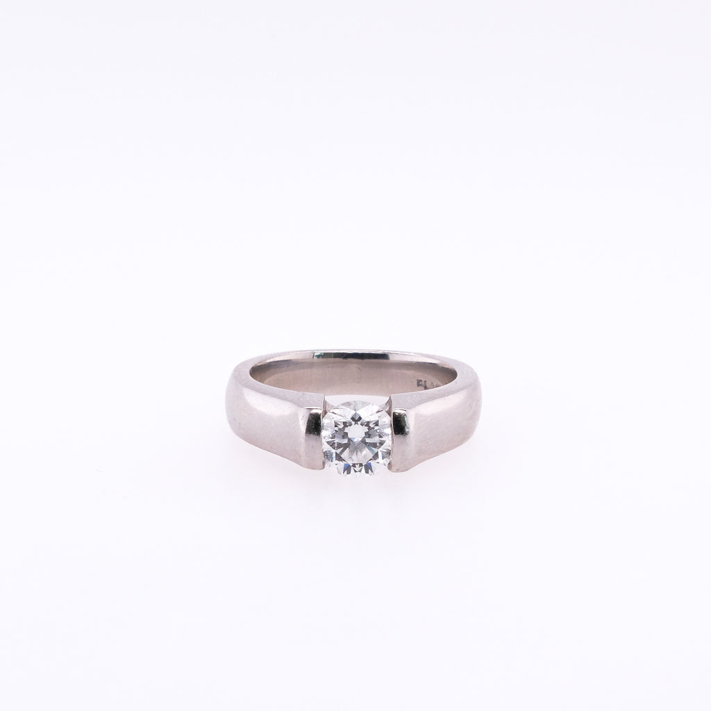 Platinum Natural Diamond Ring