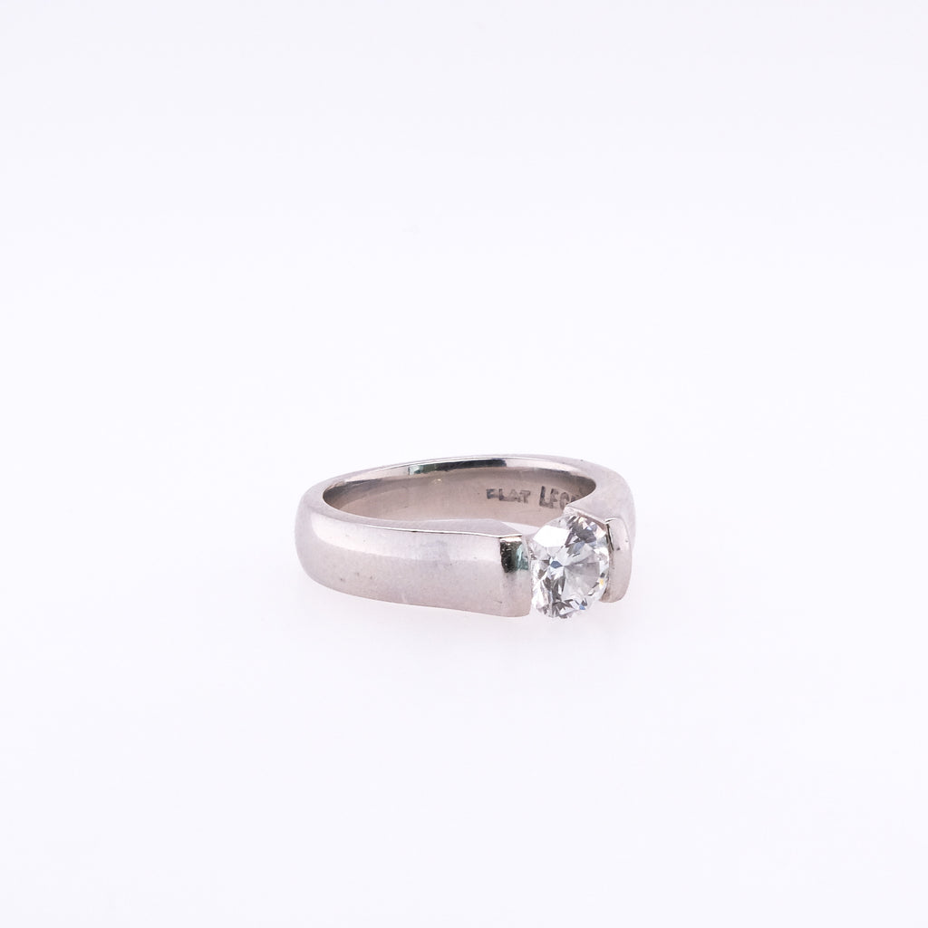 Platinum Natural Diamond Ring