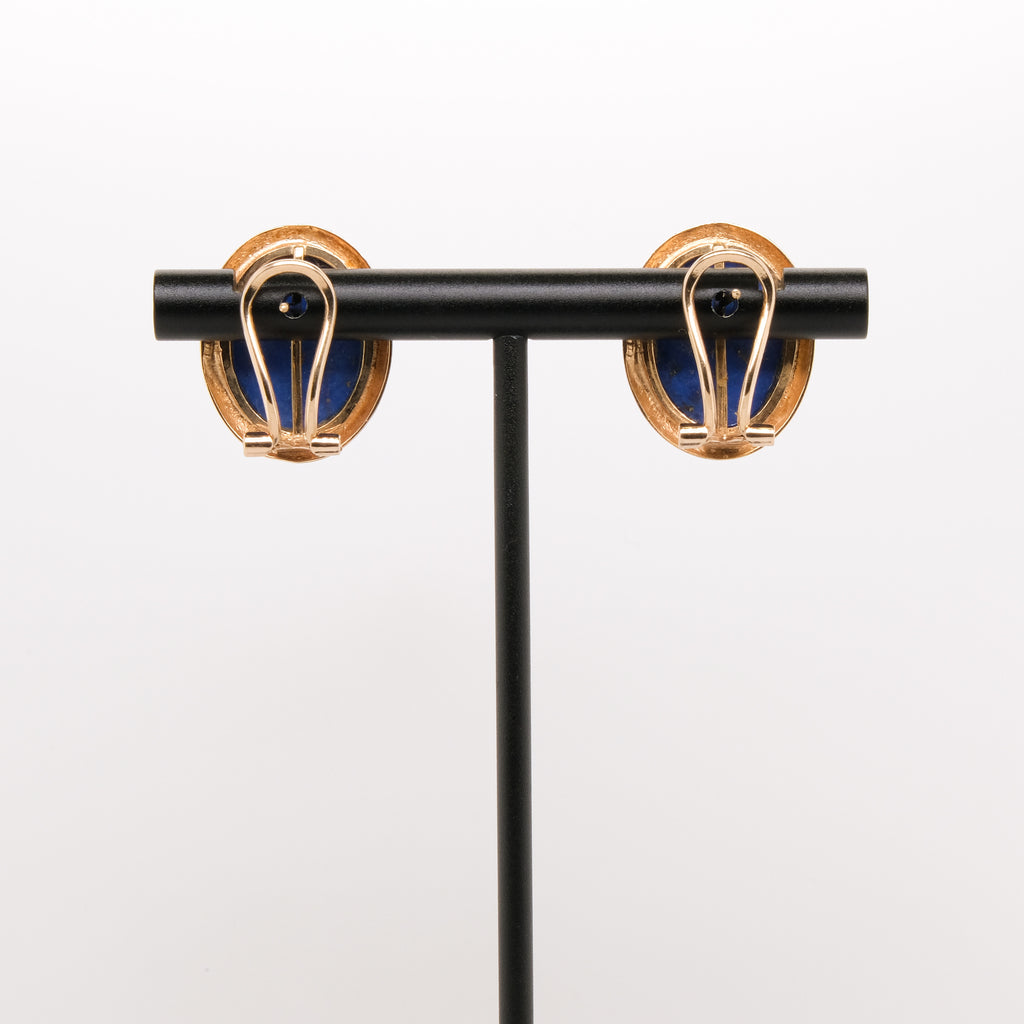 14k Lapis French Back Earrings