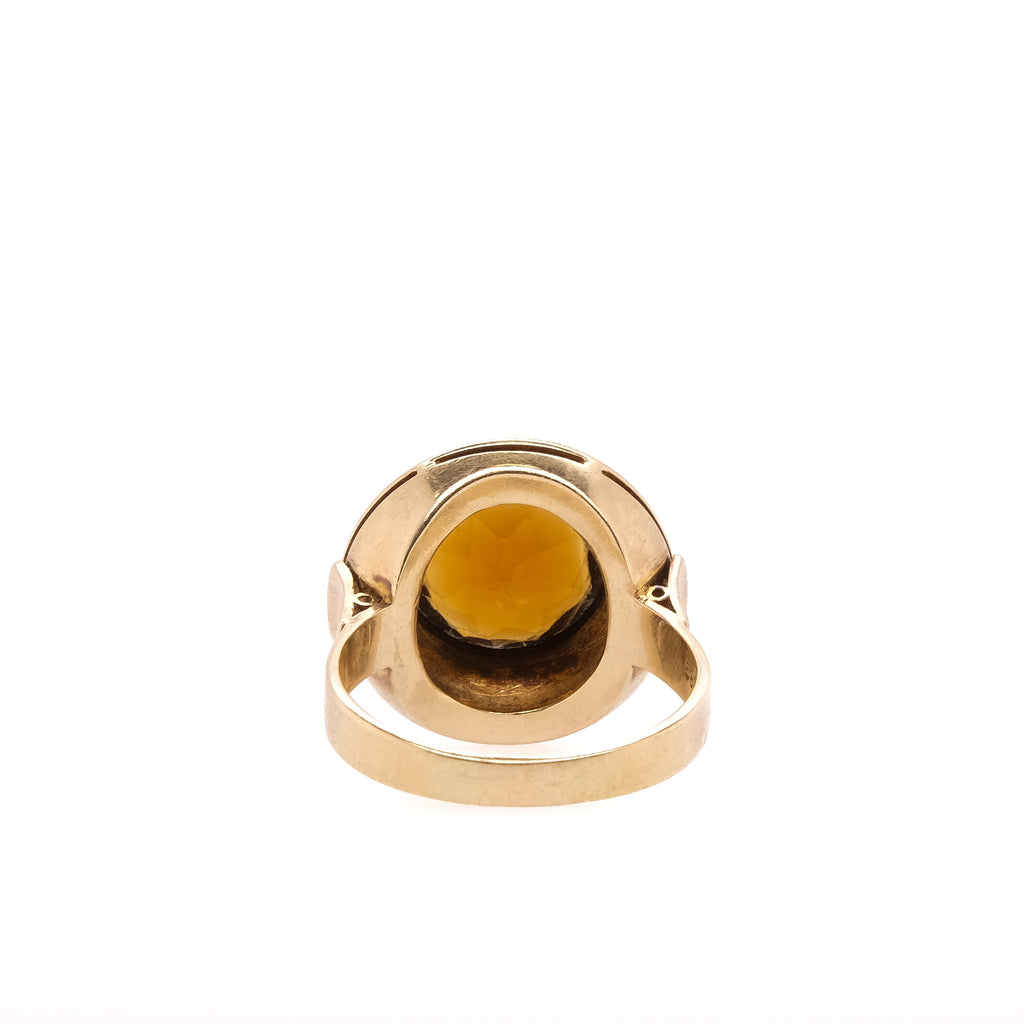 14k Madeira Citrine Ring
