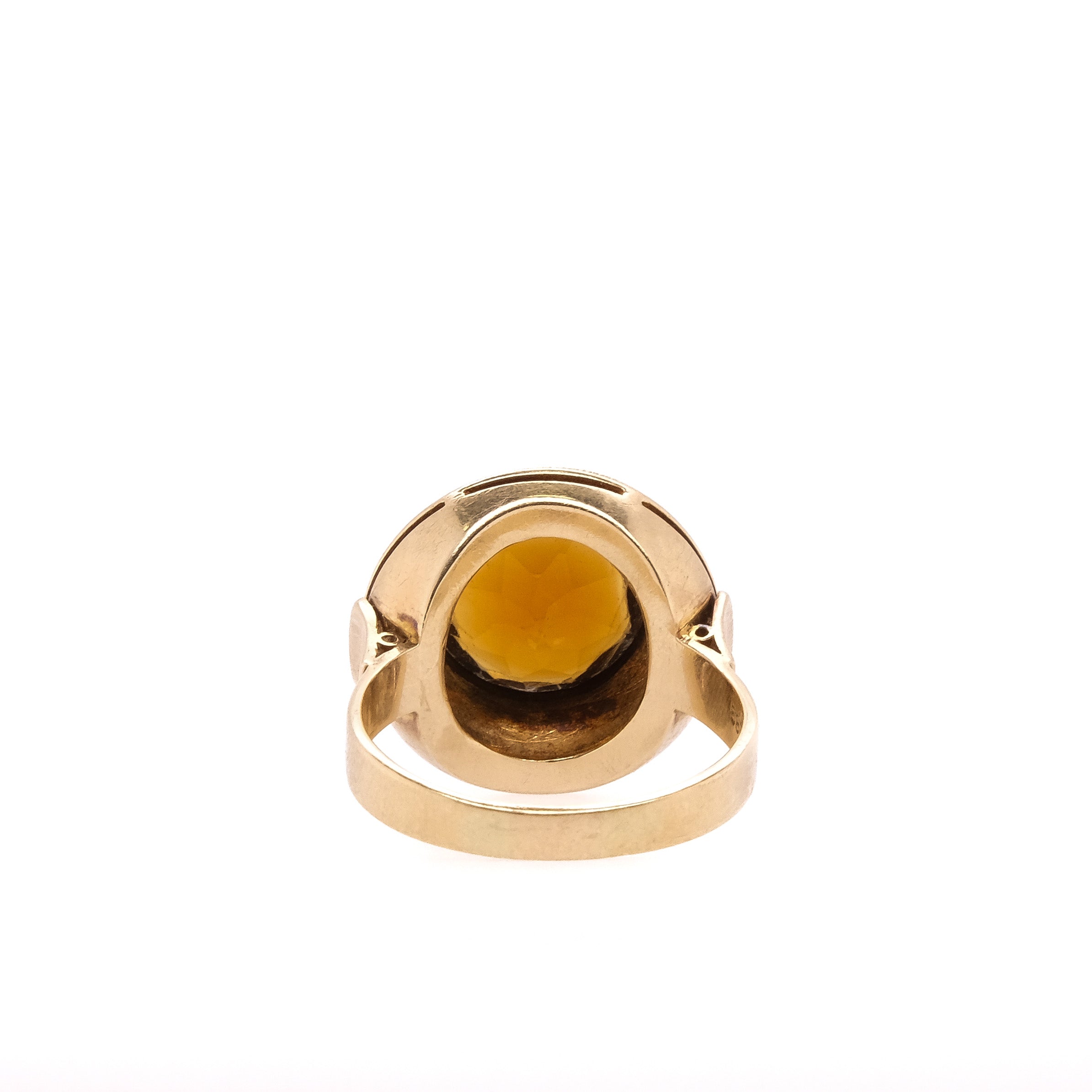 14k Madeira Citrine Ring