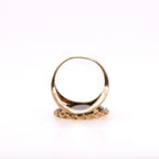 14k Onyx Rose Ring