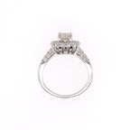 18k Halo & Diamond Ring