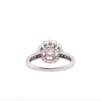 18k Halo & Diamond Ring