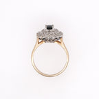 18k Sapphire & Diamond Ring