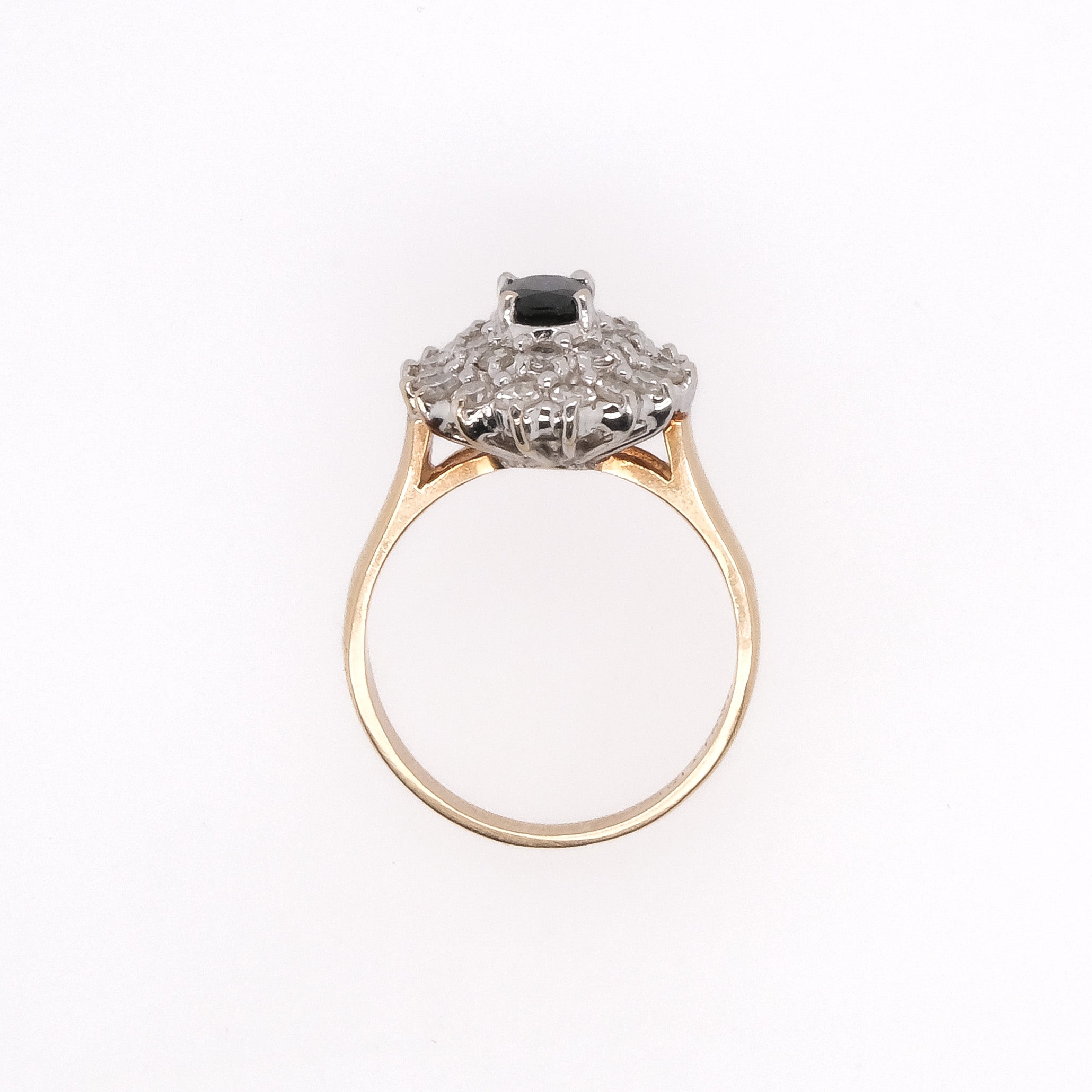 18k Sapphire & Diamond Ring