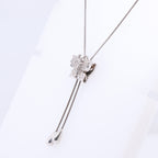 18k Butterfly Lariat Necklace