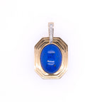 14k Lapis & Diamond Pendant
