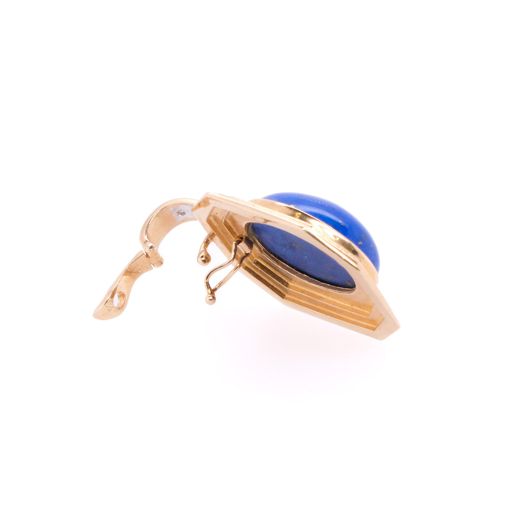 14k Lapis & Diamond Pendant