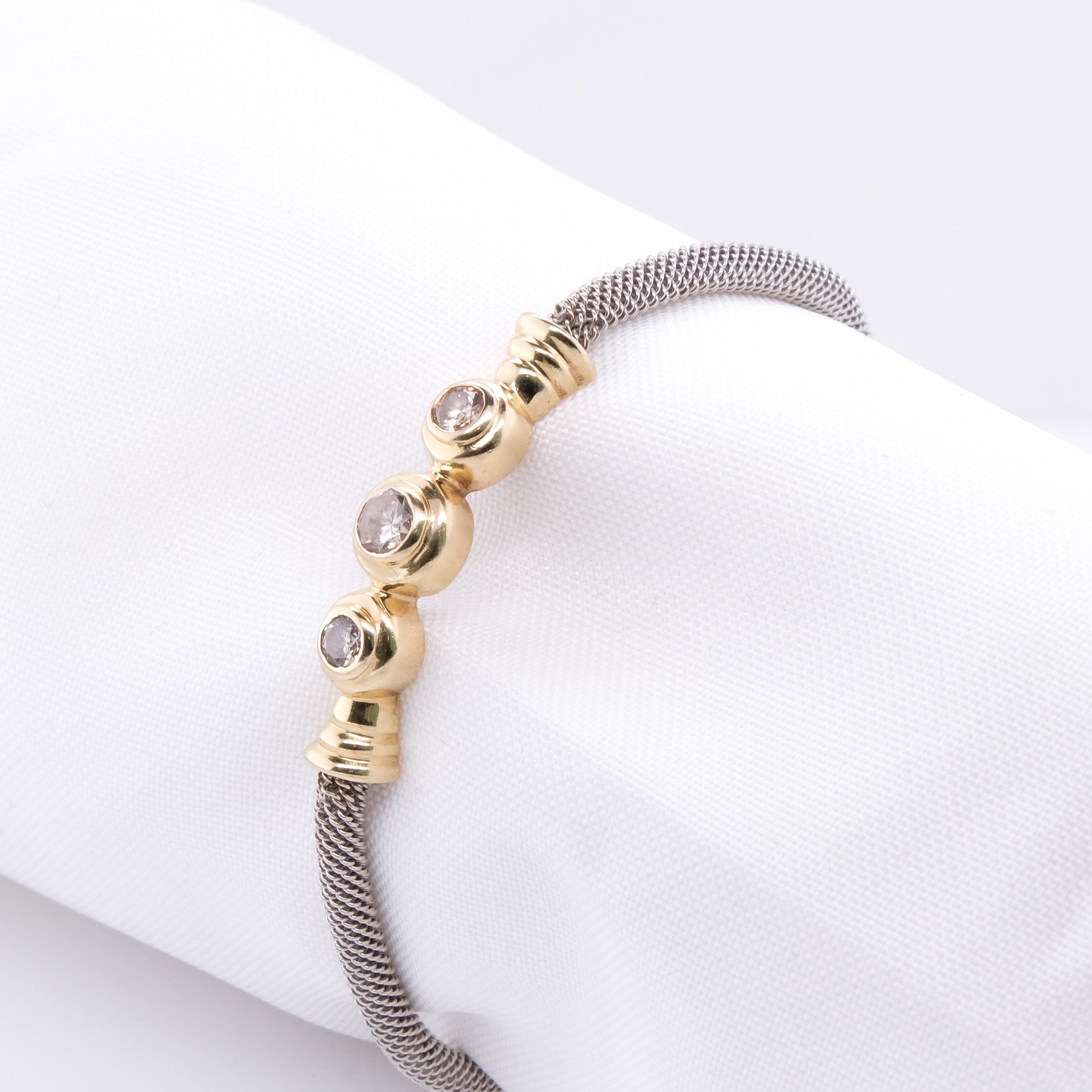 14k Trio Diamond Bracelet