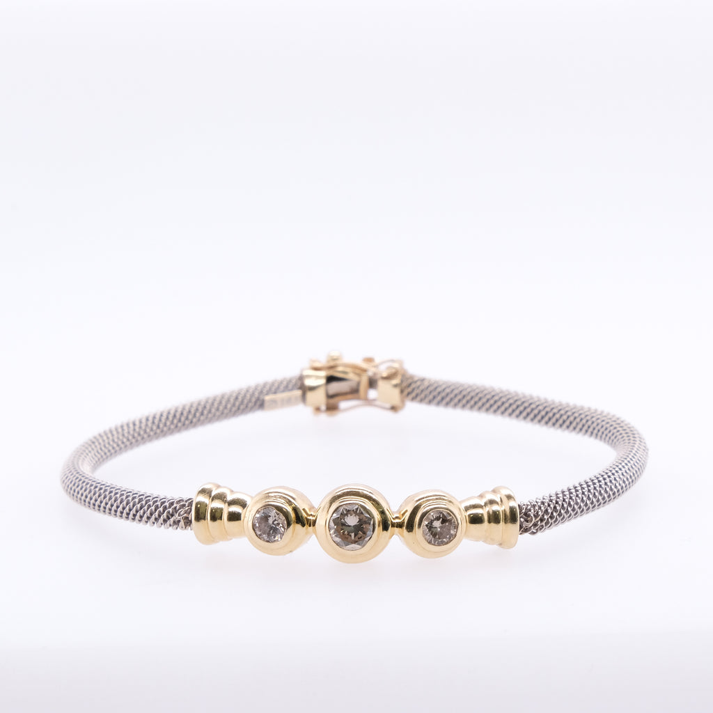 14k Trio Diamond Bracelet