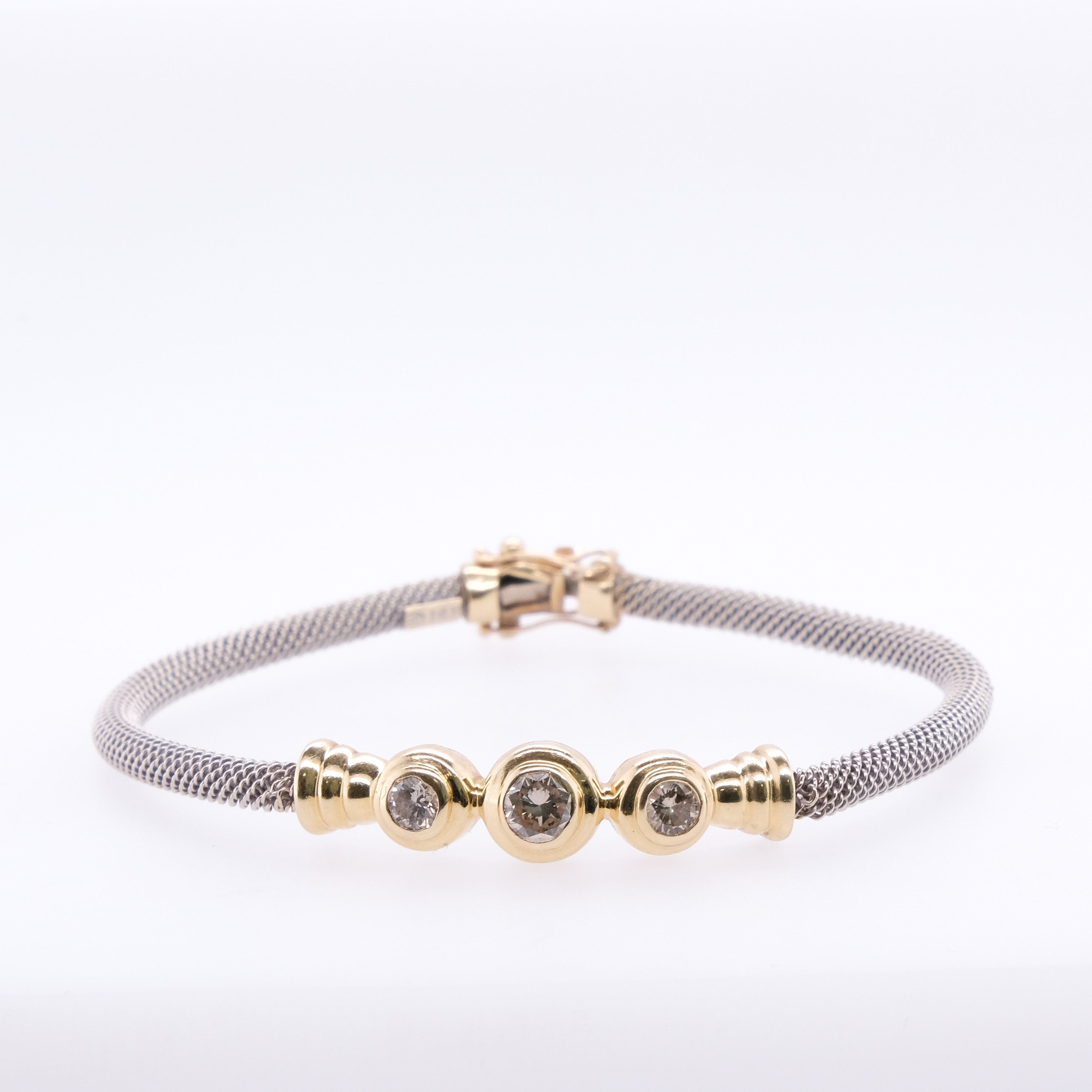 14k Trio Diamond Bracelet