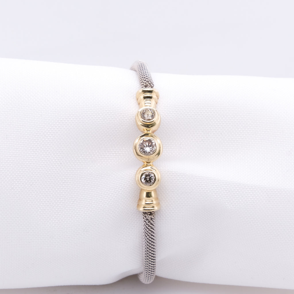 14k Trio Diamond Bracelet