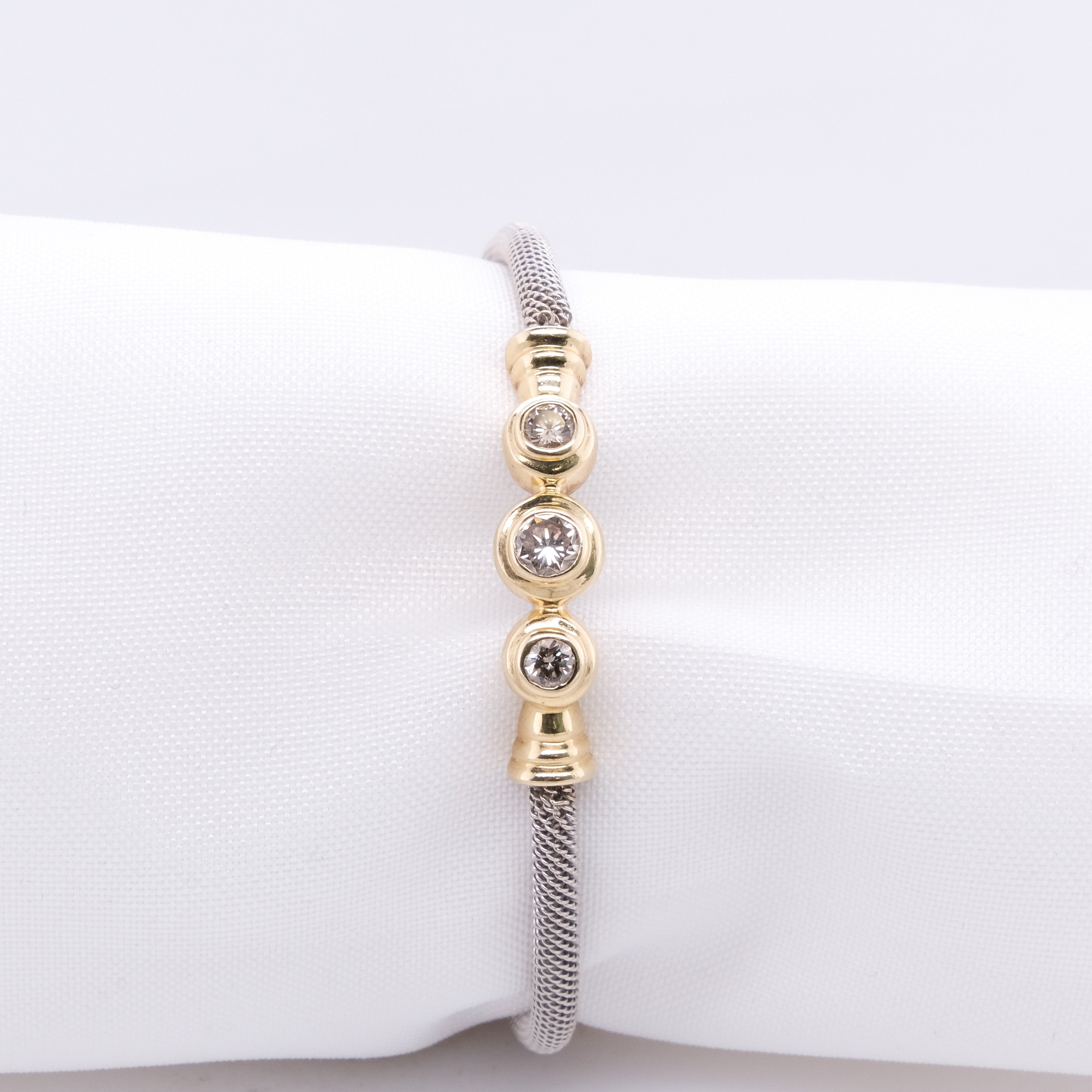 14k Trio Diamond Bracelet