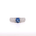 14k Sapphire & Diamond Ring