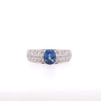 14k Sapphire & Diamond Ring
