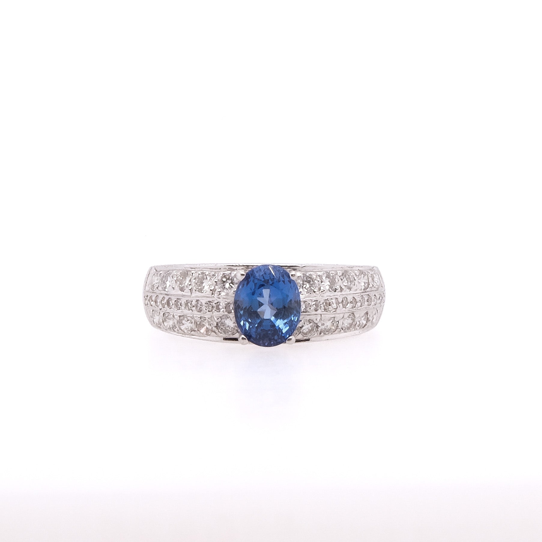14k Sapphire & Diamond Ring