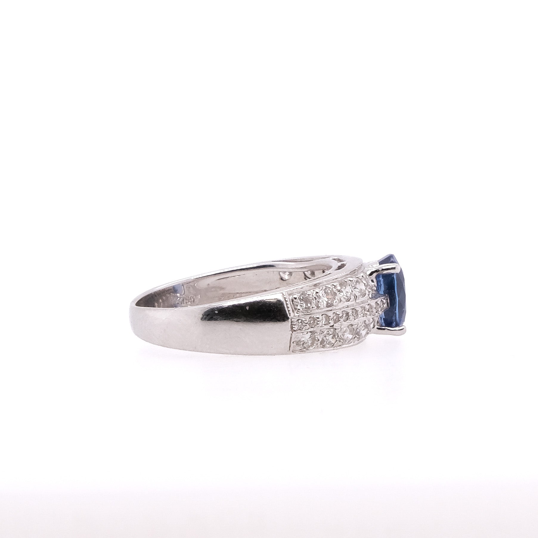 14k Sapphire & Diamond Ring