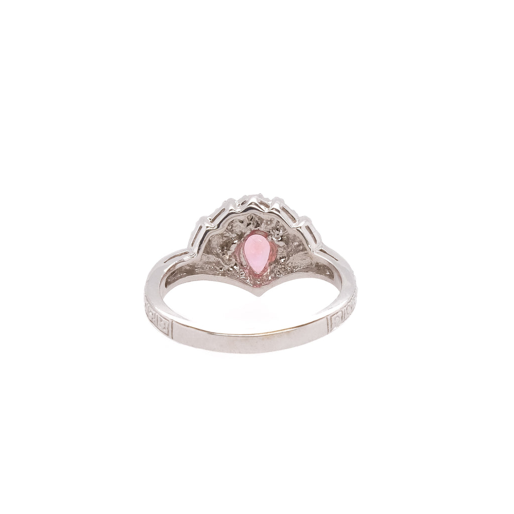 14k Garnet & Diamond Ring