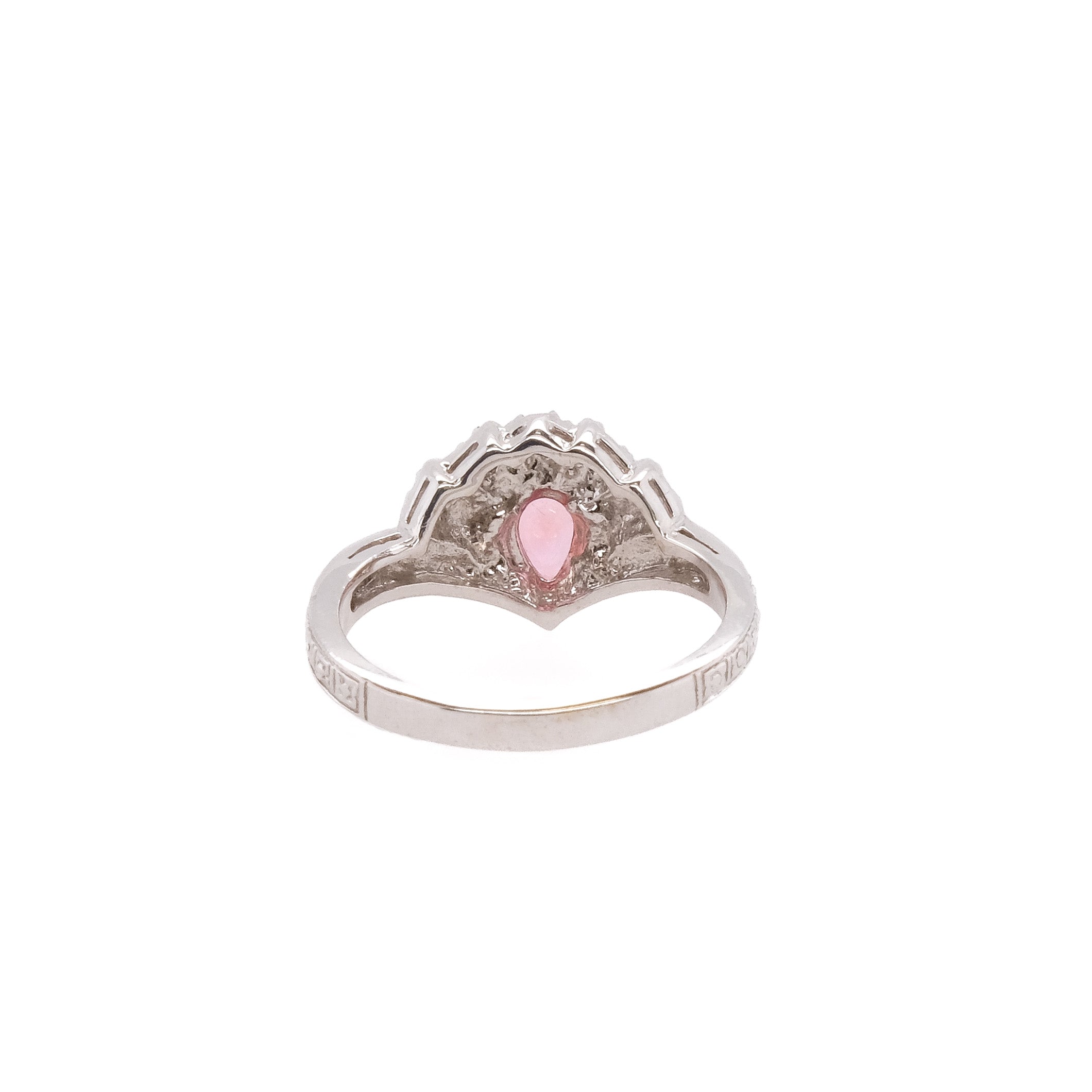 14k Garnet & Diamond Ring