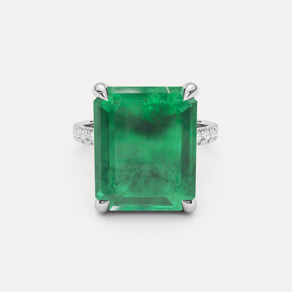 Sofia Emerald & Diamond Ring