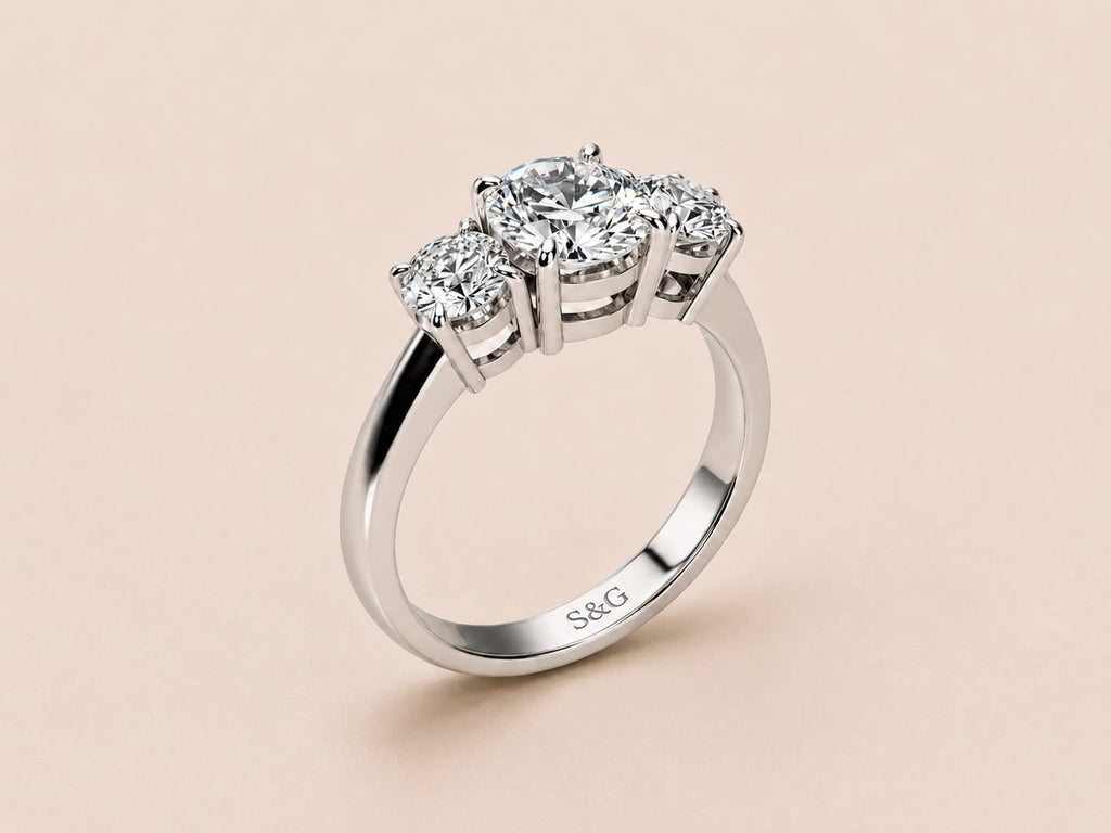 Brilliant Round Trilogy Ring