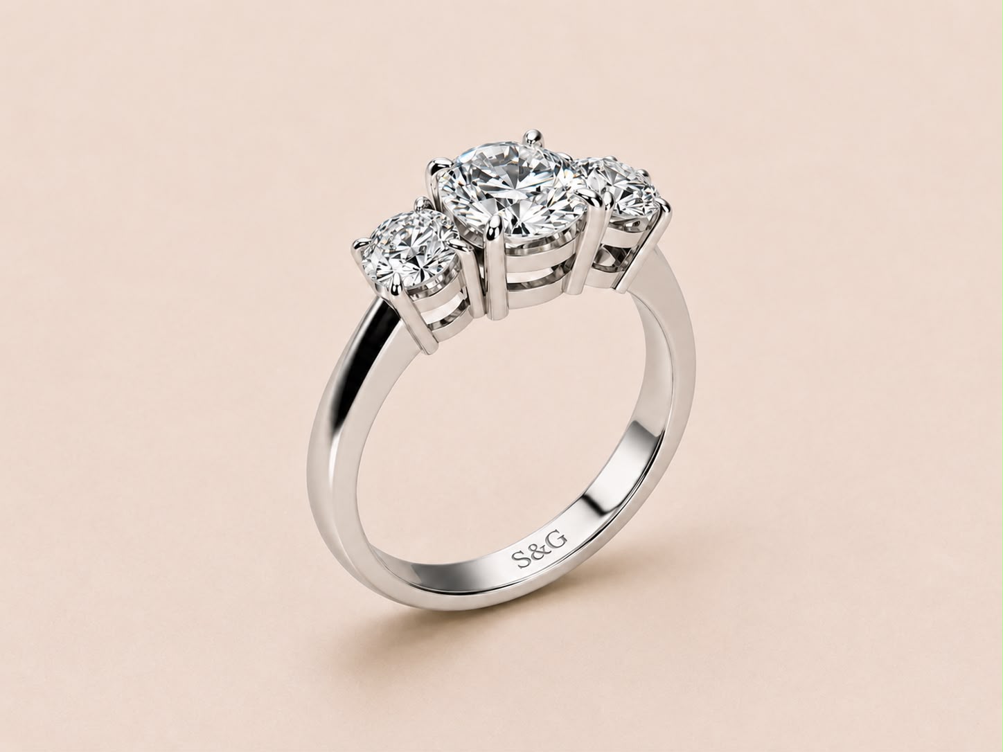 Brilliant Round Trilogy Ring