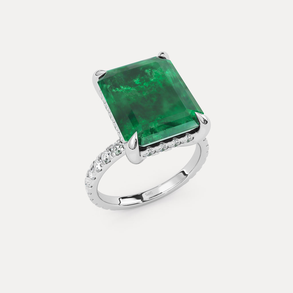 Sofia Emerald & Diamond Ring