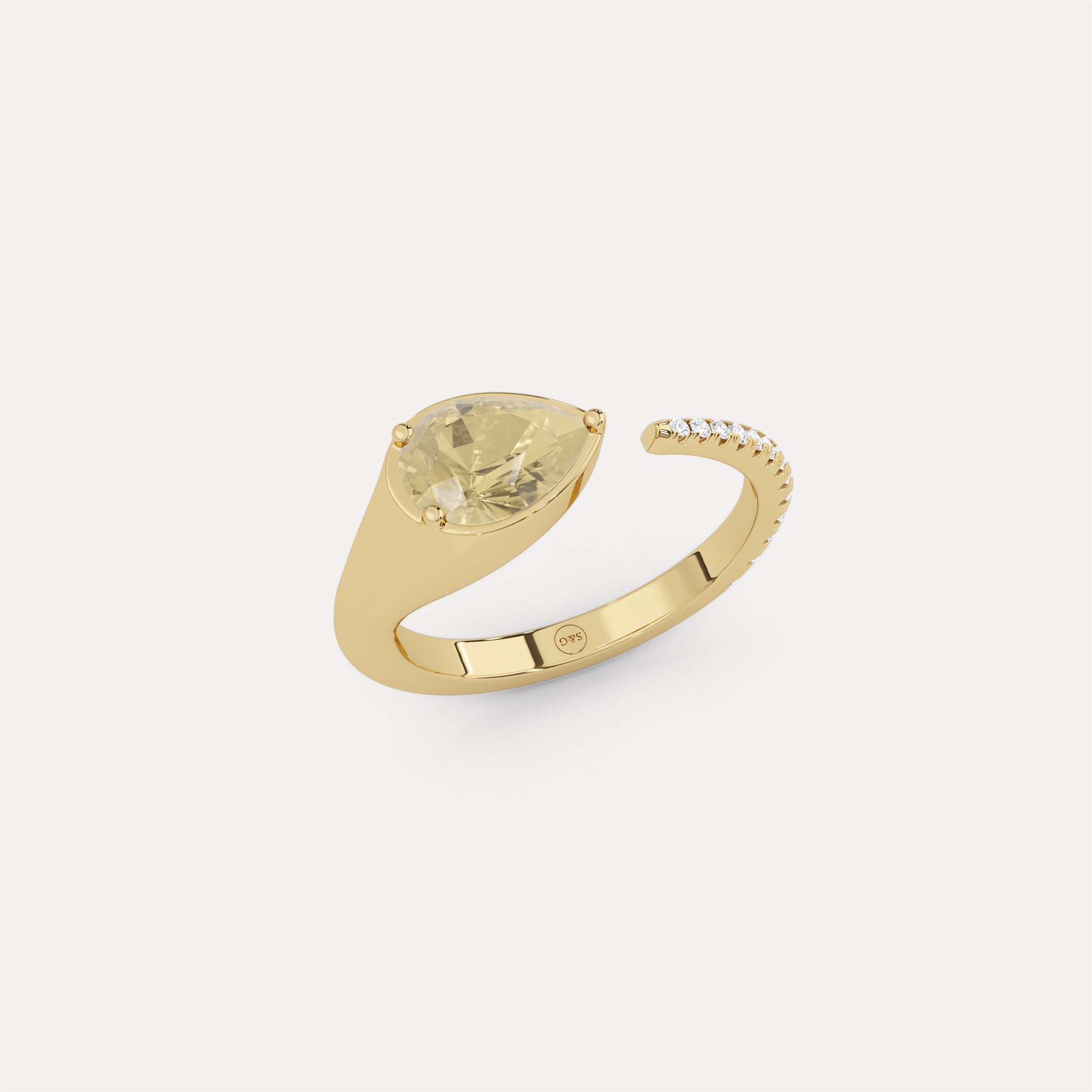Niki Ring in Butter Yellow