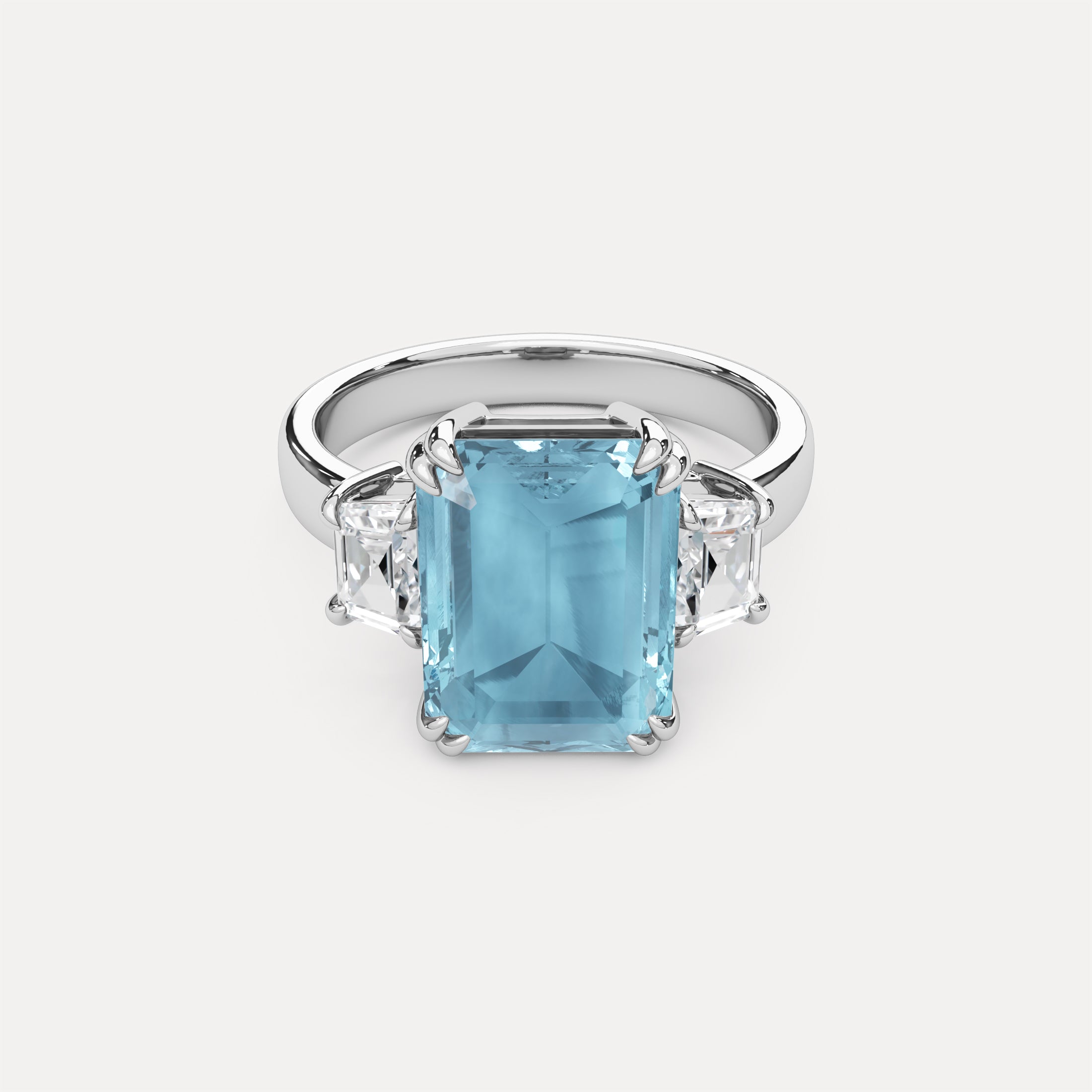 Signature Aquamarine & Diamond Ring