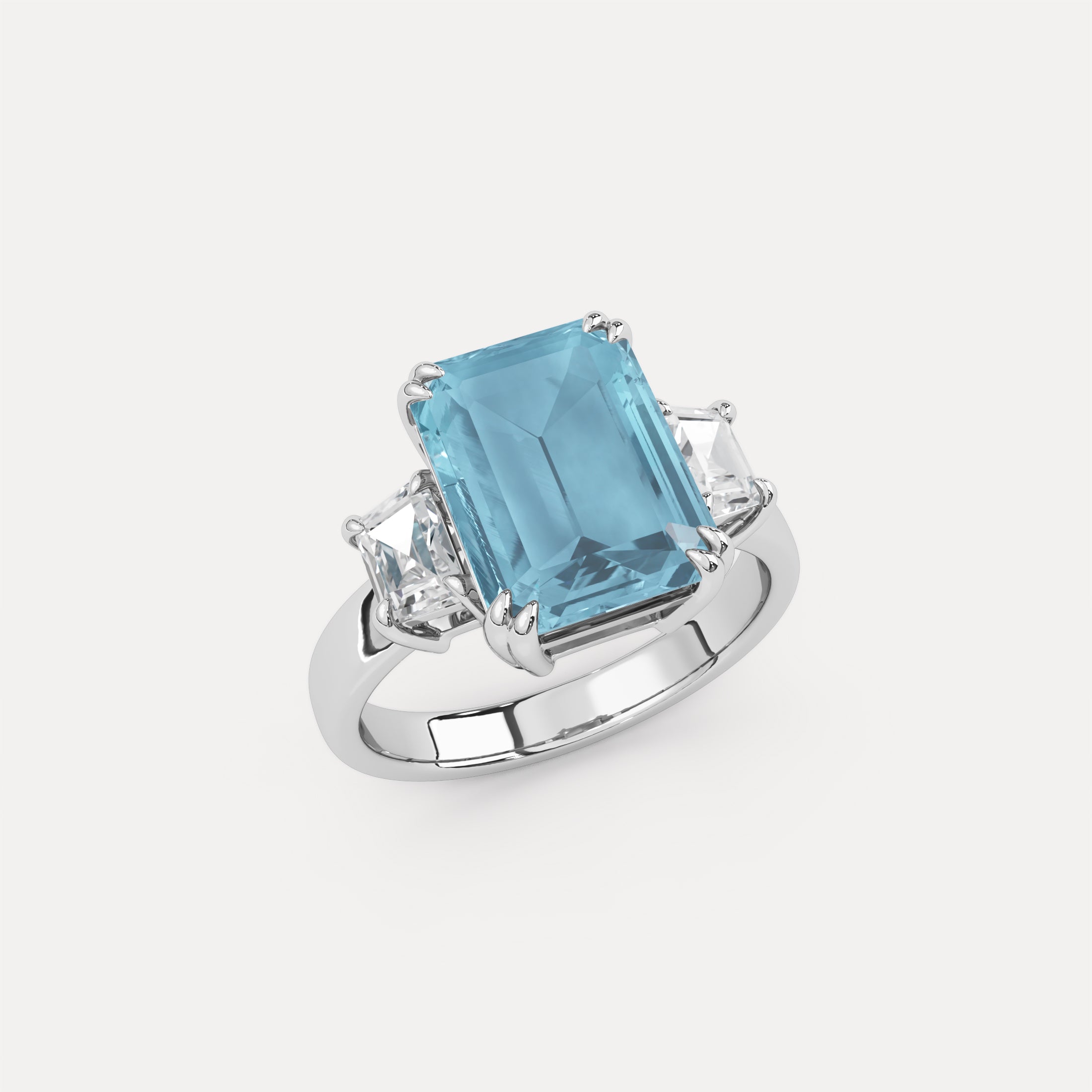 Signature Aquamarine & Diamond Ring