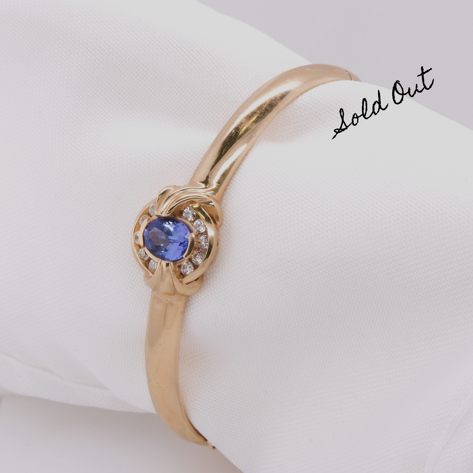 14k Tanzanite & Diamond Bracelet