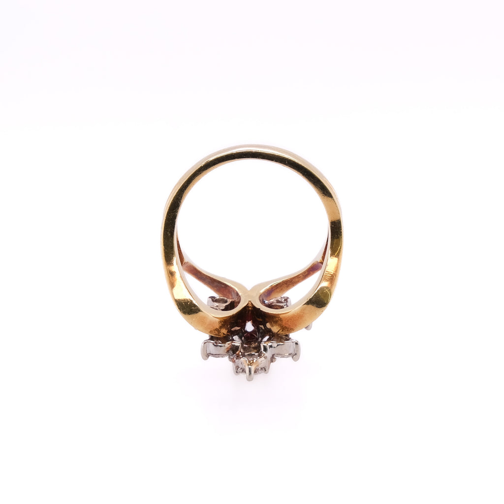 18k Garnet Cocktail Ring