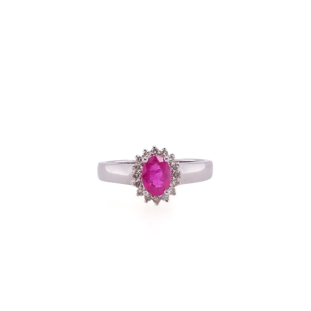 14k Pink Sapphire Cocktail Ring